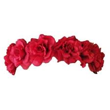 Red Flower Crown Transparent Flower Crown Drawing Red Flower Crown Red Flowers