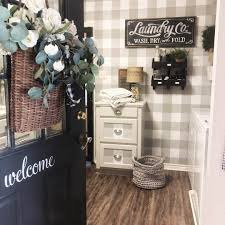 What is fresher and more like spring than a black and white plaid or check? Wallpops Farmhouse Gray Plaid Peel And Stick Wallpaper D Marie Interiors