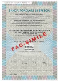 Pubblicate le decisioni dell'arbitro per le controversie finanziarie dalla numero 4021 alla numer. Banca Popolare Di Brescia Titolo Finanziario Storico Scripomuseum