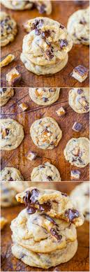 Soft And Chewy Snickers Chocolate Chip Cookies Averie Cooks Recipe Snickers Chocolate Yummy Cookies Delicious Desserts