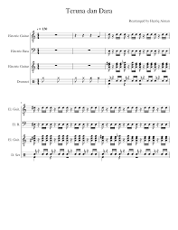 Download lagu masdo teruna dan dara lirik mp3. Teruna Dan Dara Full Band Version Sheet Music For Drum Group Guitar Bass Mixed Quartet Musescore Com