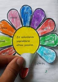 Zit Anlamli Kelimeler Ucuncu Sinif Etkilesimli Defterler Alfabe Calisma Sayfalari