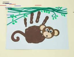 Handabdruck Bilder Die Sie Gerne Mit Kleinkindern Machen In 2020 Kinder Malen Ideen Affe Basteln Handabdruck Bilder