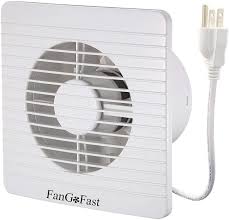 A bathroom in the basement will need adequate ventilation, and since basements usually lack a lot of windows, it is logical to install an exhaust fan in a basement bathroom. Amazon Com 4inch Mini Window Fan Fangofast 100mm 12w 39cfm Wall Replacement Exhaust Fan W Ul Us Plug For Household Office Toilet Ventilation Decor Kitchen Dining
