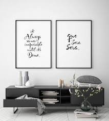 Que Sera Sera Quote Print Black And White Wall Decor Living Room Decor Bedroom Decor Modern Scan White Wall Decor Bedroom Wall Art Wall Decor Bedroom
