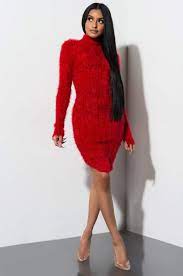 Akira Women S Fluffy Fuzzy Knit High Neck Turtleneck Long Sleeve Stretch Sweater Mini Dress Mini Sweater Dress Fuzzy Sweater Dress Dresses