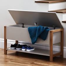 Banc Coffre En Chene Massif Laque Blanc Northgate Banc Coffre Coffre Blanc Meuble Laque Blanc