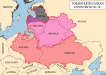The russian andrew flag with a canton of the polish arms. Polish Lithuanian Commonwealth Wikipedia