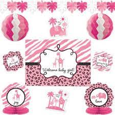 Pink Safari Baby Shower Room Decorating Kit Party City Safari Baby Shower Safari Baby Shower Girl Baby Shower