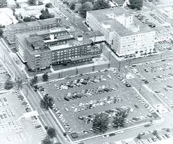 An Aerial Shot Of The Old Facility Downtown Aerial City Photo Baptist Hospital