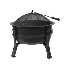 This wood burning fire pit can replace gas fire pits guarenteed. Global Outdoors 32 In W Brushed Bronze Steel Wood Burning Fire Pit In The Wood Burning Fire Pits Department At Lowes Com