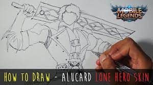 How To Draw A Cartoon - Mobile Legends Char Fun Art Alucard (Tutorial Step  By Step) - Youtube