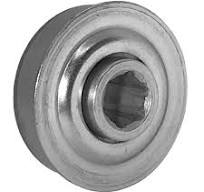 1.628 in. OD, 7/16 in. Hex Bore, Flanged Unground Non-Precision Bearing