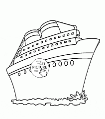 Six cruise ships fun facts. Cruise Ship Coloring Page For Kids Transportation Coloring Pages Printables Free Wuppsy Com Coloring Pages For Kids Coloring Pages Transportation For Kids