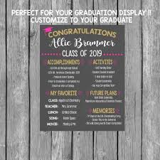 Graduation Information Chalkboard Graduation Board Etsy Graduation Chalkboard Printable Personalized Boy Graduation