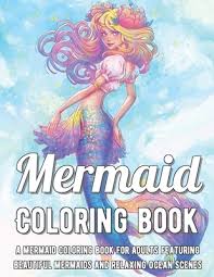 There are tons of great resources for free printable color pages online. Mermaid Coloring Book A Mermaid Coloring Book For Adults Featuring Beautiful Mermaids And Relaxing Ocean Scenes Paperback Murder By The Book