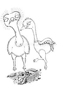 Ostrich coloring pages ostrich outline at printable coloring4free. Black And White Cute Cartoon Ostrich Coloring Book For The Children Vector Illustration Stock Illustration Illustration Of Page Contour 143824515