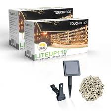 The string lights are powered by solar power that helps to save money on electric bills. Solar Powered 110 Led Outdoor String Lights 2 Pack Multiple Color Options 2 Pack Overstock 26853979