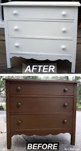 Furniture Painting Simple Redo Of An Old Brown Dresser Freshened With White Paint Furniture Brown Dresser Painted Furniture