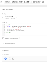 Colors don't change in media, such as videos. Change Chrome Address Bar Color With Google Tag Manager Analytics Mania