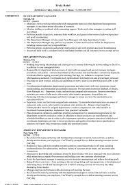 Department managers pay typically falls between $30,000 and $35,000 in annual salary, while assistant managers may earn up to $45,000 a year. Department Manager Resume Samples Velvet Jobs
