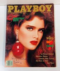 Vintage Playboy Magazine December 1986 Brooke Shields Keith Haring Ornament