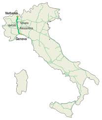 Genova voltri) road lenght closed between junction a26/diramaz. Autostrada A26 Italy
