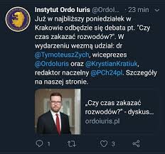 Instytut ordo iuris skierował do sądu prywatny akt oskarżenia przeciwko posłowi sławomirowi nitrasowi. Mamy 2020 Rok A Tymczasem Ordo Iuris Debatuje Nad Zakazaniem Rozwodow Demotywatory Pl