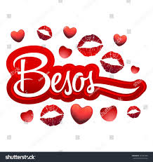 Besos Kisses Spanish Text Sexy Red Stock Illustration 244187956 |  Shutterstock