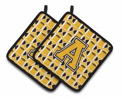 The newspaper is wake forest university's only st. Letter A Football Black Old Gold And White Pair Of Pot Holders Standard Kroger