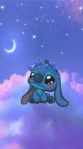 I like the color you chose for the cloud, and the moon looks good. Stitch Iphone Wallpaper Girly Cartoon Wallpaper Iphone Cartoon Wallpaper