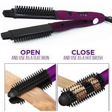 However, using a hot air brush is one of the fastest and healthiest ways to 1 preparing your hair. 5 In 1 Hair Straightening Flat Iron With Corn Comb Hair Curling Brushes Ceramic Coating Wave Hair Curler Hair Straightener Wands Buy At The Price Of 24 00 In Aliexpress Com Imall Com