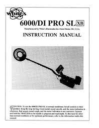 Position, if you need to fine tune the instrument to operate in other than average conditions. Coinmaster 6000 Di Pro Sl Xb White S Metal Detectors