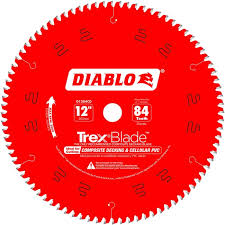 12 miter saws have the advantage over other miter saws in this category because the extra inches on the saw blade translate to wider, deeper cuts. Diablo D1284cd Trex 12 In X 84 Tooth Composite Decking Miter Saw Blade The Tool Nut