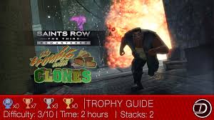 After completing the matt miller's 'the pledge' side mission, you will get the collectible finder map which will highlight the collectible items. Saints Row The Third Remastered The Trouble With Clones Dlc Trophy Guide Dex Exe