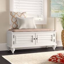 This highly versatile item works as a shoe bench in the hallway or entryway and holds up to 3 pairs of shoes. Beachcrest Home Harrison Wood Storage Bench Wayfair Storage Bench Bedroom Storage Bench Seating Wood Storage Bench