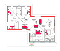 Cette Maison Moderne Plain Pied Aux Lignes Epurees Offre Une Atmosphere Chaleureuse Alternant Des Espa Maison Moderne Plain Pied Plan Maison 100m2 Plan Maison