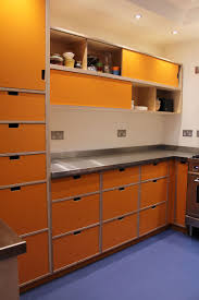 Homeowners and contractors love us. Handmade Orange Birch Ply Kitchen Ply Kitchen Kitchen Cabinets How To Clean Furniture