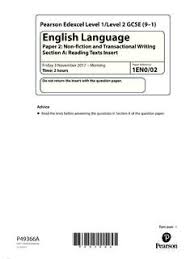 This gives the card / paper a more luxurious feel, when it is handled. Pearson Edexcel Level 1 Level 2 Gcse 9 1 English Language Pearson Edexcel Level 1 Level 2 Gcse 9 1 English Language Pdf Pdf4pro