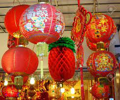 The idea is that the bangs scare away bad luck. Kaohsiung Taiwan December 31 2017 Chinese New Year S Decorations Stock Photo Picture And Royalty Free Image Image 97341254