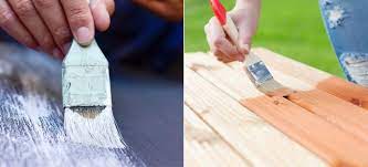 Because we plan to apply black wood stain to the table top we will need to sand the original finish off and reveal that gorgeous wood grain. Paint Vs Stain For Handmade Furniture How To Decide