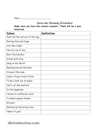 Guess The Meaning Of These Idioms Idioms Meant To Be Learn English