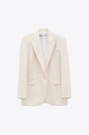 Veste en jean oversize (22). Oversized Blazer With Pockets Zara United States