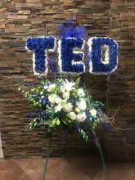 All same day bereavement flower delivery are created by a local florist partner near the address a sympathy bouquet is a flower bouquet arranged by a local florist partner to honor the life of a friend of loved one. 3 Letter Standing Spray W Bottom Cluster Custom Name Standing Spray On 6 Stand In La Mirada Ca Funeral Flowers For Less