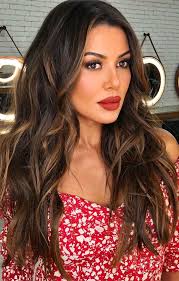 When blended into wavy strands, they create subtle dimension that enlivens your locks without being too bold. 15 Chocolate Brown Hair Color With Caramel Highlights Stunning Dark Hair