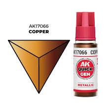 AK-Interactive: Quick Gen Acrylic Contrast - Copper 18 ml
