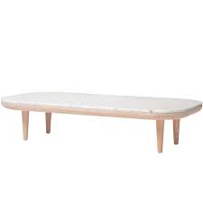 Tradition Fly Sc5 Coffee Table White Oiled Oak Carrara Marble Marble Tables Design Coffee Table Marble Coffee Table
