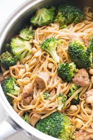 Season the chicken with 1 tsp. Chicken And Broccoli Stir Fry Over Peanut Butter Noodles Lemonsforlulu Com
