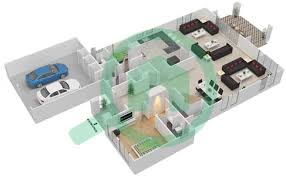 Unique master suite, an absolute stunning feature of the home. Regional Floor Plans Jumeirah Park Bayut Dubai