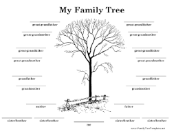 Family Tree With Lines Template